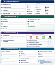 Cargar imagen en el visor de la galería, Password Tracker Checklist