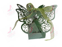 Load image into Gallery viewer, The Brave Fairy’s Wish (Forest Green Butterfly Box) necklace