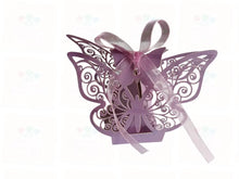Cargar imagen en el visor de la galería, The Brave Fairy’s Wish (Lilac Butterfly Box) necklace