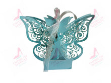 Load image into Gallery viewer, The Brave Fairy’s Wish (Turquoise Blue Butterfly Box) necklace