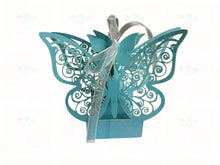 Load image into Gallery viewer, The Brave Fairy’s Wish (Turquoise Blue Butterfly Box) necklace