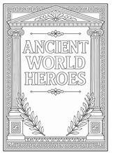 Load image into Gallery viewer, Legends Of Time: Historical Heroes Coloring Book
