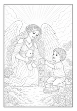 Load image into Gallery viewer, Moments With Guardian Angels: A Heavenly Coloring Book
