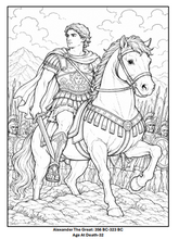 Load image into Gallery viewer, Legends Of Time: Historical Heroes Coloring Book
