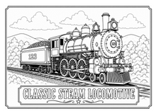 Load image into Gallery viewer, Traveling The Railroad Coloring Book
