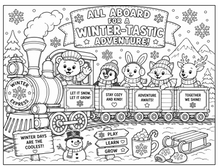 Load image into Gallery viewer, Trains Of Imagination Coloring Book
