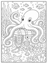 Load image into Gallery viewer, Treasures Of The Ocean Coloring Book
