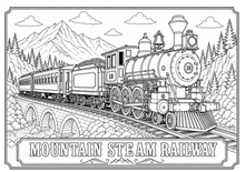 Load image into Gallery viewer, Traveling The Railroad Coloring Book
