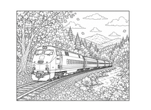 Cargar imagen en el visor de la galería, All Aboard The Great Train Express Coloring Book
