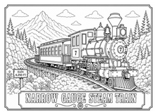 Load image into Gallery viewer, Traveling The Railroad Coloring Book
