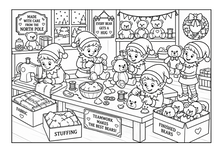 Load image into Gallery viewer, Santa's Family And Their Wonderful Adventures Coloring Book
