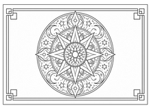Lataa kuva Galleria-katseluun, Tranquil Mandalas: A Relaxation Coloring Book
