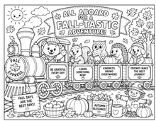 Load image into Gallery viewer, Trains Of Imagination Coloring Book

