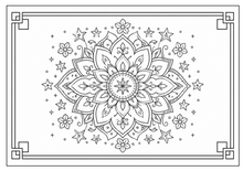 Lataa kuva Galleria-katseluun, Tranquil Mandalas: A Relaxation Coloring Book
