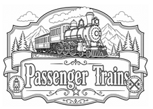 Load image into Gallery viewer, Traveling The Railroad Coloring Book

