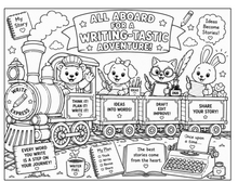 Load image into Gallery viewer, Trains Of Imagination Coloring Book
