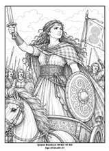 Load image into Gallery viewer, Legends Of Time: Historical Heroes Coloring Book
