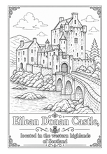 Cargar imagen en el visor de la galería, Legendary Castles Coloring Book
