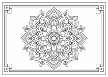 Lataa kuva Galleria-katseluun, Tranquil Mandalas: A Relaxation Coloring Book
