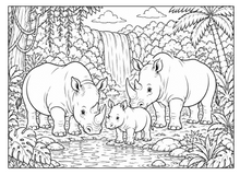 Load image into Gallery viewer, Roar And Explore: A Jungle Animals Coloring Book
