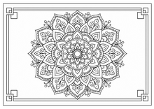 Lataa kuva Galleria-katseluun, Tranquil Mandalas: A Relaxation Coloring Book

