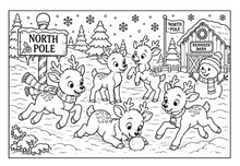 Load image into Gallery viewer, Santa's Family And Their Wonderful Adventures Coloring Book

