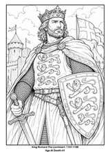 Load image into Gallery viewer, Legends Of Time: Historical Heroes Coloring Book
