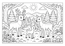 Lataa kuva Galleria-katseluun, Forest Friends Adventures Coloring Book
