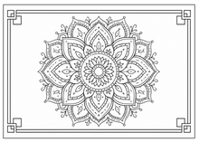 Lataa kuva Galleria-katseluun, Tranquil Mandalas: A Relaxation Coloring Book
