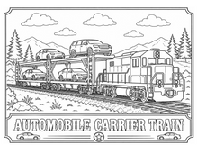 Load image into Gallery viewer, Traveling The Railroad Coloring Book
