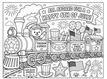 Load image into Gallery viewer, Trains Of Imagination Coloring Book
