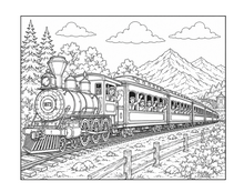 Cargar imagen en el visor de la galería, All Aboard The Great Train Express Coloring Book
