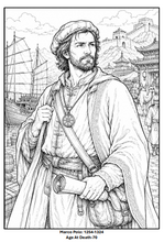 Load image into Gallery viewer, Legends Of Time: Historical Heroes Coloring Book
