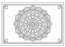 Lataa kuva Galleria-katseluun, Tranquil Mandalas: A Relaxation Coloring Book
