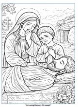 Load image into Gallery viewer, Sacred Moments With The Holy Family Coloring Book
