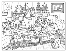 Load image into Gallery viewer, Toyland Treasures Coloring Book
