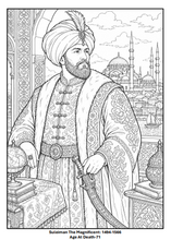 Load image into Gallery viewer, Legends Of Time: Historical Heroes Coloring Book
