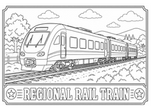 Load image into Gallery viewer, Traveling The Railroad Coloring Book
