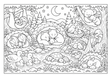 Lataa kuva Galleria-katseluun, Forest Friends Adventures Coloring Book
