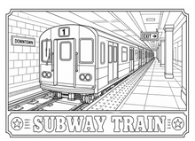 Load image into Gallery viewer, Traveling The Railroad Coloring Book
