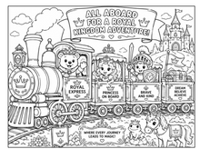 Load image into Gallery viewer, Trains Of Imagination Coloring Book
