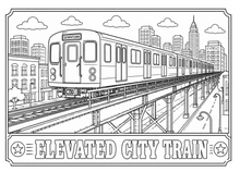 Load image into Gallery viewer, Traveling The Railroad Coloring Book
