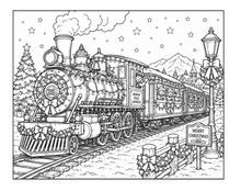 Cargar imagen en el visor de la galería, All Aboard The Great Train Express Coloring Book
