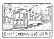 Load image into Gallery viewer, Traveling The Railroad Coloring Book
