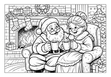 Load image into Gallery viewer, Santa's Family And Their Wonderful Adventures Coloring Book
