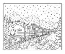 Cargar imagen en el visor de la galería, All Aboard The Great Train Express Coloring Book
