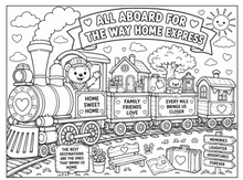 Load image into Gallery viewer, Trains Of Imagination Coloring Book
