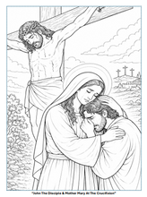 Load image into Gallery viewer, Sacred Moments With The Holy Family Coloring Book
