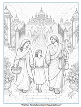 Load image into Gallery viewer, Sacred Moments With The Holy Family Coloring Book

