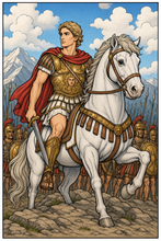 Load image into Gallery viewer, Legends Of Time: Historical Heroes Coloring Book
